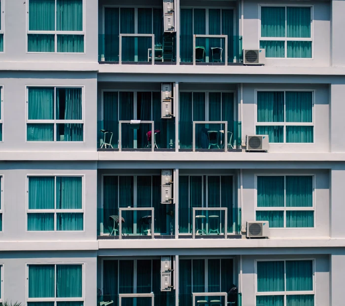 Modern apartment building for real estate investors